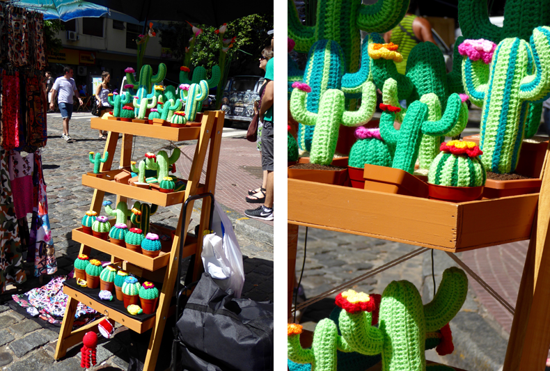 Easy-to-look after, these knitted plants stole the show for me!