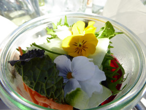 Salads composed of fresh, garden grown ingredients