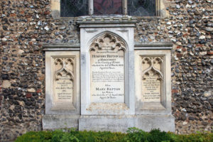 Humphry Repton's grave at Aylsham
