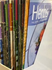 copies of Herbs magazine published by The Herb Society